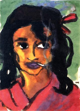 Woman with Cagarette