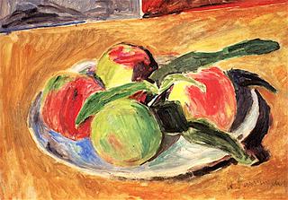 Still Life with Peaches