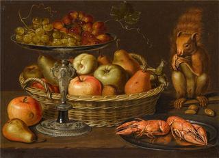 Nature morte aux fruits sur une table