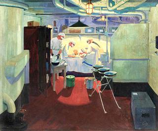 First World War: Action Operating Theatre in a Battleship