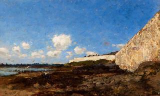 By the Walls of the Hougue, France