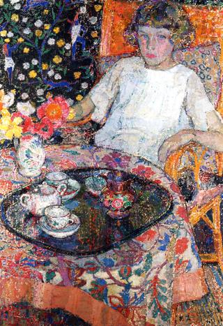 Little Girl at the Table