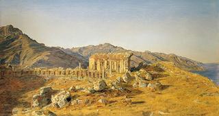 The Ruins of the Greek Theatre at Taormina