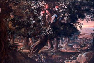 King Charles II and Colonel William Carlos in the Royal Oak