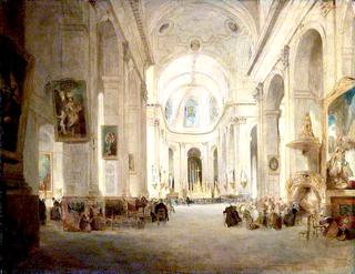 Interior of St Sulpice, Paris