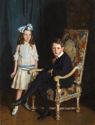 Portrait of Jean McKelvie Sclater-Booth and her brother