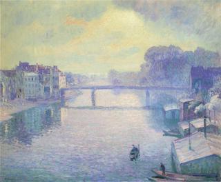 The Marne at Lagny - Fog effect