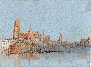 Orléans, Cathedral from the Left Bank of the Loire