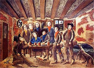 Figures Gathered around a Table