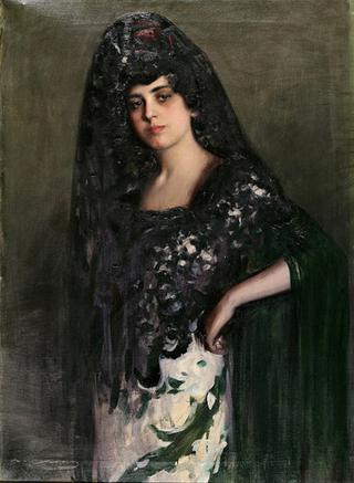 Mujer con mantilla