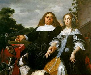 Jan J. Hinlopen in 1665, with His Second Wife Lucia Wijbrants