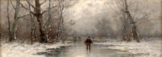 Winter Landscape with Wood Collectors