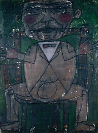 Man Sitting in an Armchair