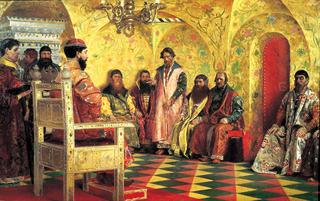 Czar Mikhail with Boyars