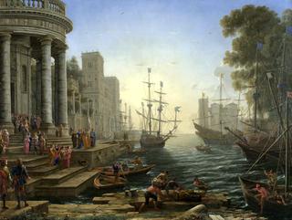 Seaport with the Embarkation of Saint Ursula