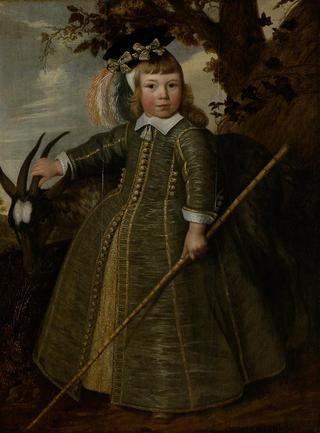 Portrait of a Boy with a Goat (Portret van een jongetje met een bok)