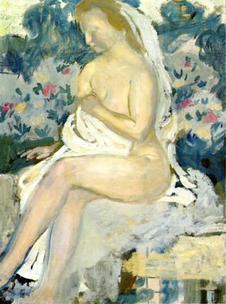 Bathsheba, Blue Background