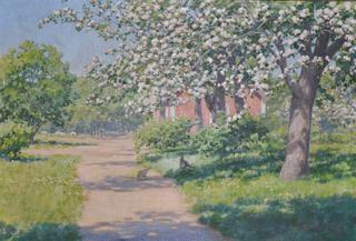 House with fruit trees