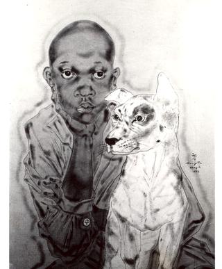 Brazilian Boy with Dog
