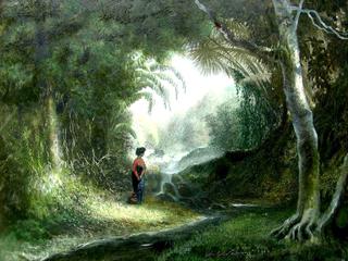 Paysage de forêt tropicale