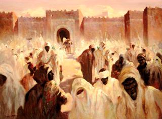 Market, Fez (Marché devant Fès)