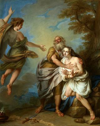 Abraham and the Angel (study)
