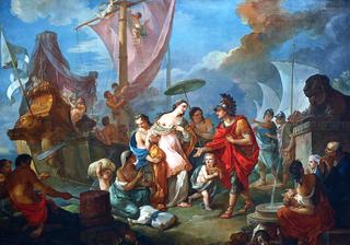 Story of Mark Antony - Cleopatra Arriving in Tarsus