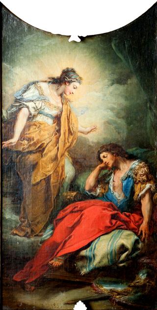 Jerusalem Delivered - Clorinda Appearing in a Dream to Tancredi