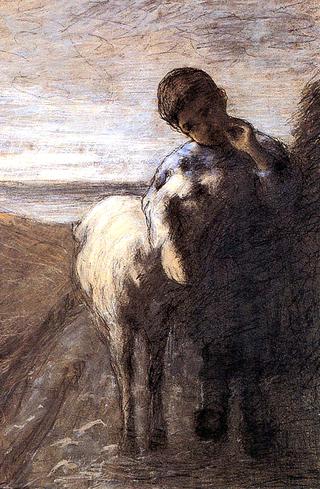 Pastorello con agnellino