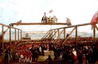 The Laying of a Foundation Stone, Birkenhead Docks, Wirral