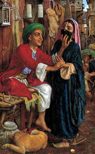 Cairo Street Scene:  The Lantern Maker's Courtship