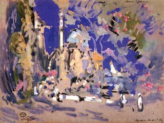 Stage Design for the Ballet "The Little Humpbacked Horse"