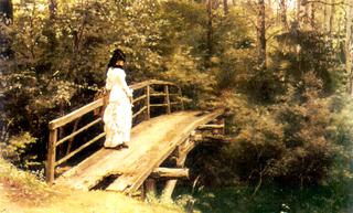 On a Bridge in Abramtsevo.