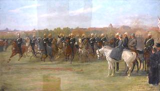 The Shanghai Volunteers at a Review