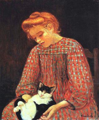 Girl with Cat