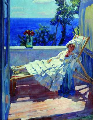 Lady on the Balcony