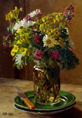 Flowers in a Jam Jar