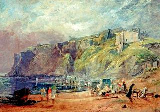 Tynemouth Castle from Percy Bay