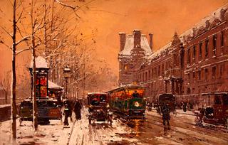 Quai du Louvre in Winter