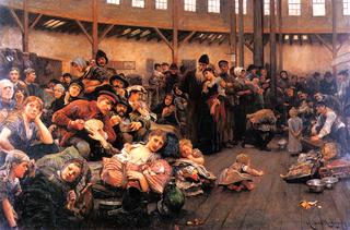 Pressing to the West: A Scene in Castle Garden, New York