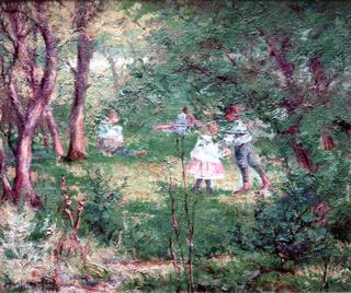 Spring, Children Playing
