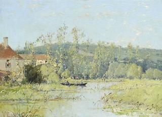 Small Boat on River