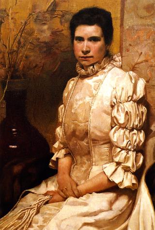 The Artist's Wife, Eliza Ferguson, in Her Wedding Dress