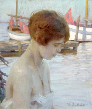 Young Girl at Harbor