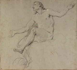 Study of a Naked Man, for the Apotheosis of St Louis