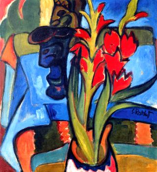 Still LIfe with Red Flowers