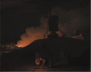 A Fire at Night
