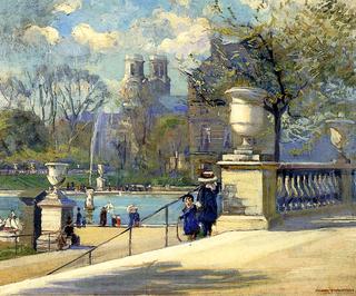 Children in the Luxembourg Gardens, Paris