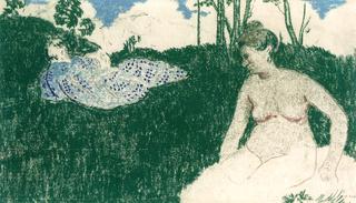 Young Women in a Field