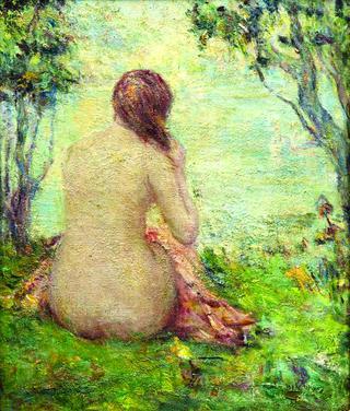 Young Nude by Lake